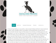 Tablet Screenshot of daculadogtraining.com